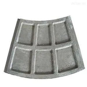 Placa de forro de impacto de aço de alto manganês resistente ao desgaste para britador de mandíbula peças de desgaste britador de mineração fundição de alto manganês