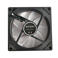 Manmu Factory Nouveau stock 140mm RGB Gaming Box Cooler Fan, adapté aux ordinateurs avec radiateurs en plastique miroir