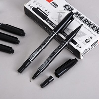 Marqueurs professionnels à double pointe, séchage rapide, encre à base d'eau, double pointe, encre non toxique, bon prix, stylo marqueur