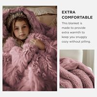 Couverture Polaire Sherpa en Fausse Fourrure Épaisse et Chaude, Tissée en PV, Personnalisable, Lavable en Machine, Vente en Gros Usine pour Femmes
