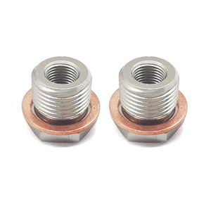 ตัวแปลงเกลียวเหล็กชุบนิกเกิลแบบ CNC ขนาด M18x1.5 เป็น M10x1 ความแม่นยำสูง ผ่านการสอบเทียบมาตรฐาน ใช้กับตัวกรองน้ำมันเชื้อเพลิง - Product Image 2
