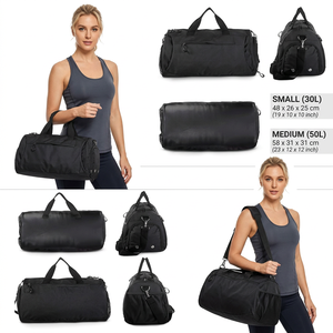 กระเป๋าออกซ์ฟอร์ดแบบ unisex สำหรับเล่นกีฬา มีซิปปิดและช่องใส่รองเท้าแยกต่างหาก สำหรับยิม ความจุ 36-55 ลิตร - Product Image 5