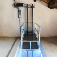 Kompakter Kleiner Fracht-Aufzug Elektrische Plattform-Warenhebebühne für Innenraum-Frachttransport