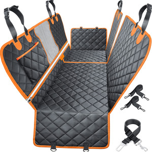 Funda de asiento trasero de coche <span class=keywords><strong>para</strong></span> mascotas, cubierta de asiento Universal impermeable, Oxford 600D, plegable, duradero, lavable, seguro <span class=keywords><strong>para</strong></span> mascotas <span class=keywords><strong>para</strong></span> <span class=keywords><strong>perros</strong></span> - Product Image 1