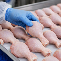 Cuisses de poulet surgelées de qualité export, en vrac, IQF, jambes de volaille crues pour cuisines industrielles et distribution en gros