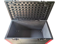Valise de transport en plastique PE grande capacité avec roulettes - Boîte de rangement et de transport durable pour équipement d'éclairage de scène, câbles