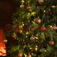 EAGLEGIFTS Ornements de Noël Ornements de boule suspendus d'arbre de Noël de luxe Produits de nouveauté de Noël Pendentifs de décoration