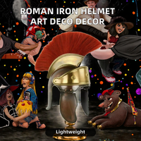 Casque romain médiéval en fer, design Art Déco, léger, pour usage extérieur, Halloween, Noël, Nouvel An, fêtes ; Décoration d'intérieur Prétorienne