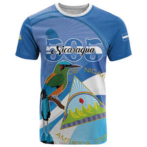 Camiseta al por mayor de bajo precio para el Día de la Independencia de <span class=keywords><strong>Nicaragua</strong></span> 1821, camiseta Guardabarranco, camiseta de cuello redondo transpirable para hombre con diseño de <span class=keywords><strong>Nicaragua</strong></span> - Product Image 2