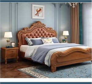 <span class=keywords><strong>Lit</strong></span> de Luxe Européen Personnalisé, Style Royal Antique, en Bois, avec <span class=keywords><strong>Rangement</strong></span>, Tailles Double, <span class=keywords><strong>King</strong></span> et Queen, pour Ensembles de Meubles de Chambre - Product Image 3
