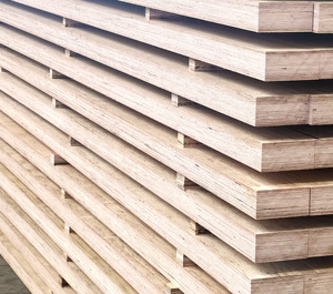Suelo Exterior Vietnamita de Madera de Caucho, Chapa Laminada Industrial Técnica de Doble Cara para Decoración, E0 Primera Clase - Product Image 1