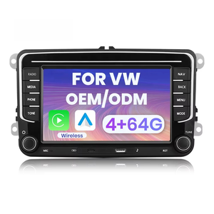 วิทยุติดรถยนต์ระบบแอนดรอยด์ขนาด 7 นิ้ว สำหรับรถยนต์ VW หน้าจอสัมผัส 4GB RAM 64GB ROM พร้อม GPS WiFi สำหรับพอร์ต Type C USB เครื่องเล่นมัลติมีเดียสเตอริโอ - Product Image 2