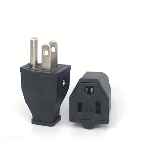 <span class=keywords><strong>Adaptateur</strong></span> de cordon d'alimentation Thaïlande USA <span class=keywords><strong>Canada</strong></span> 15A 125V Utilisation industrielle Mise à la terre standard Prise électrique à 3 broches en cuivre nickelé - Product Image 6
