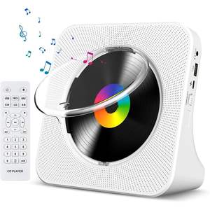 Reproductor de CD Portátil Gueray KC906 con Diseño de Escritorio, Control Remoto, Altavoces HiFi Blancos, Material Plástico para Uso Doméstico - Product Image 1