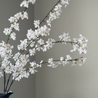 Décoration florale de mariage, fleurs artificielles en tissu de soie, fausses fleurs de poirier pour événements et décoration florale de ferme