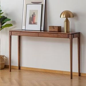 Consolle in <span class=keywords><strong>Legno</strong></span> Massello Stile Nordico Moderno Minimalista, Tavolo Laterale di Lusso per Ingresso e Soggiorno con Funzionalità a Parete - Product Image 3
