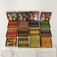 Kit de tatouage corporel au henné naturel de haute qualité, peint à la main, avec pochoir en papier Xuan noir et pigments multicolores pour la vente en gros