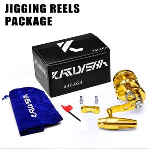 Carrete de Pesca PRO BEROS, Relación de Engranajes 5.7:1, Alta Velocidad, Aluminio Mecanizado CNC, Carrete de Jigging, Arrastre Máximo de 40 LB, Manivela en T, Pesca Marina - Product Image 6