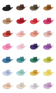 Brede Rand Suède Fedora Cowboyhoed Dame Outdoor Coole Cowgirl Hoeden - Product Image 2