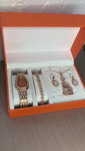 Fashion Babysbreath Steel Band <strong>Watch</strong> Women's Creative Snake Full Diamond British <strong>Watch</strong> 5pcs/<strong>set</strong> - Product Image 6