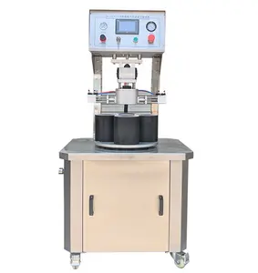 Semi automatic vacuum screw 4 chambers capping sealing machine for vial glass bottle jar