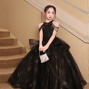 Váy cưới màu đỏ thanh lịch cho bé gái Váy cưới cho bé gái 2-9 tuổi Skinny dài đẹp sinh nhật Giảm giá đặc biệt - Product Image 5