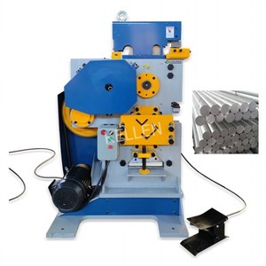 Tam otomatik çok fonksiyonlu hidrolik eklem delme ve kesme makinesi demir işçi kesme ve delme makinesi satılık - Product Image 1