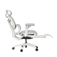 Chaise de bureau moderne à dossier haut, chaise de direction ergonomique de luxe pour personnel, pivotante, en maille