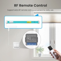 Module de commande intelligent pour rideaux Avatto Tuya WiFi RF433, compatible avec les moteurs de volets roulants électriques, télécommande, fonctionne avec Alexa et Google Home