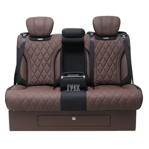 JYJX056 Reclining Luxury Camper Van Bed 3 Seaters Rear Car Chair with Electric Backrest