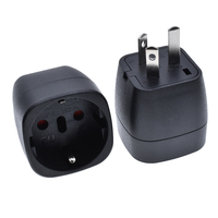 Adaptateur de voyage en cuivre Schuko européen (Allemagne, France) vers Chine, Argentine, EU-16