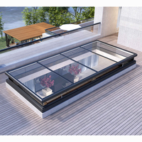 Fenêtre de toit moderne à battant vertical en aluminium, coupe-vent, avec persiennes en verre pliantes, sécurité, insonorisation, pour grenier et balcon