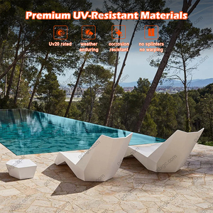 Piscina all'aperto in vetroresina doppio lettino Chaise lettino per immersioni in acqua sedia a <span class=keywords><strong>sdraio</strong></span> - Product Image 3