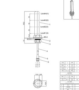 D2LS-A DC5V độ chính xác cao quang điện đa điểm cảm biến đo mức dầu nước kiểm tra độ chính xác cao - Product Image 4