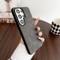 Coques de téléphone portable en cuir de luxe très vendues pour Samsung Galaxy S26 Ultra S25 Plus S24 S23 S22, coque arrière antichoc en PU