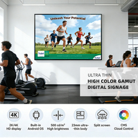 Cajas de Luz Publicitarias Ultrafinas de Alto Brillo, Pantalla LCD, Caja de Luz de Pared, Tablero de Menú para Exhibición