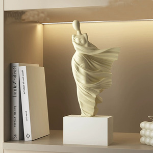 Crème brise printemps brise fantôme opéra Figure Art ornements haut niveau résine Sculpture à la main salon étude entrée - Product Image 4