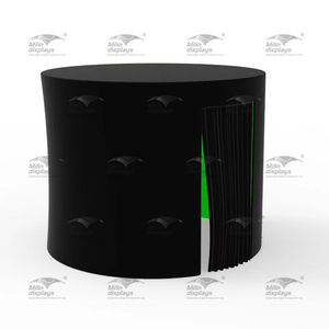 Pantalla cromakey redonda para fotomatón, Fondo de cabina de fotos de 360 grados, color verde, 10 pies - Product Image 3