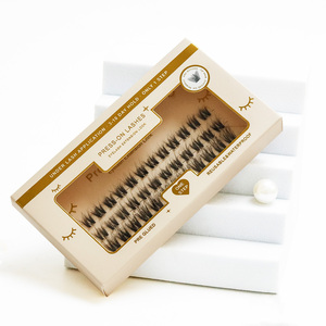 Kit di Extension Ciglia Finte a Ciuffi Segmentati 20mm Marrone Scuro con Fascia Sottile, Kit Fai-da-Te per Ciglia Individuali <span class=keywords><strong>Pre</strong></span>-Tagliate - Product Image 3