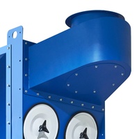Collecteur de poussière à chargement latéral haute efficacité avec souffleur externe, nettoyage automatique par jet pulsé, anti-blocage