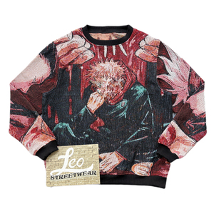 <span class=keywords><strong>Sudadera</strong></span> con Capucha de Anime, Tejido Jacquard, Manta de una Pieza, Ropa de Anime, <span class=keywords><strong>Sudadera</strong></span> con Cuello Redondo y Logotipo Personalizado para Hombre - Product Image 1