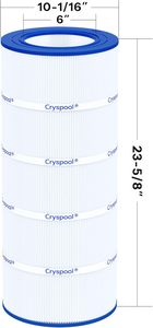 Filtro Cryspool Compatible con CC100, Clean & Clear CCRP100, C-9410, FC-0686, Cartucho <span class=keywords><strong>de</strong></span> Filtro para Piscina, 1 Paquete Compatible con OEM - Product Image 4