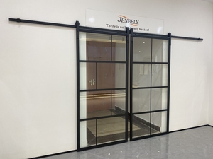 <span class=keywords><strong>Puerta</strong></span> Corredera Moderna <span class=keywords><strong>de</strong></span> Aluminio con Marco Negro y Vidrio Templado <span class=keywords><strong>de</strong></span> Seguridad Transparente <span class=keywords><strong>para</strong></span> <span class=keywords><strong>Baño</strong></span>, Decoración <span class=keywords><strong>de</strong></span> Sala <span class=keywords><strong>de</strong></span> Estar - Product Image 2