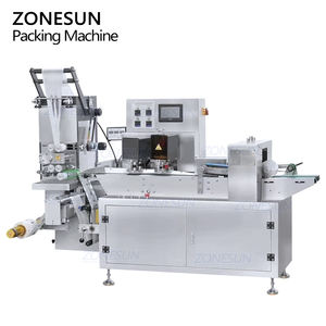 ZONESUN ZS-WP260A Automatic Pillow Type Single Sheet Sachet Wet Tissue Wipe Packing <b>Machine</b> Wet Wipe <b>Making</b> Packaging Equipment - Product Image 6
