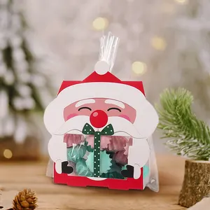 Huiran Kerst Santa Claus Packs Candy Box 8 Stks Kerst Xmas Eve Snoep Papieren Doos Geschenken Kerst Decoratie Navidad 2023