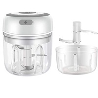 Mini hachoir à ail électrique portable de qualité alimentaire de 250 ml avec chargement USB
