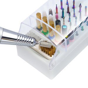 30 Holes Nail <b>Drill</b> Bits Display Holder Plastic Storage Container Organizer Stand for Nail Salon Manicure Tools Accessories - Product Image 6