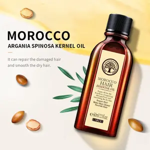 LAIKOU-aceite esencial para el cuidado del cabello, tratamiento seco y permanente, suero orgánico Natural, aceite de argán marroquí 100% puro