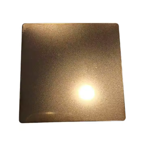 Tôle décorative personnalisée EX245 201 en acier inoxydable sablé Type de plaque de revêtement de couleur or rose 304 - Product Image 5