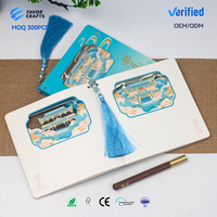 Carnet Souvenir Personnalisé Tendance Nationale avec Couverture Rigide Creuse, Pompon en Soie et Impression d'Architecture Ancienne – Vente en Gros